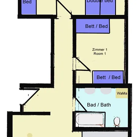 Aurora - Wlan, 2 Schlafzimmer, Tv, Kueche, Bad, Waschmaschine Apartament *